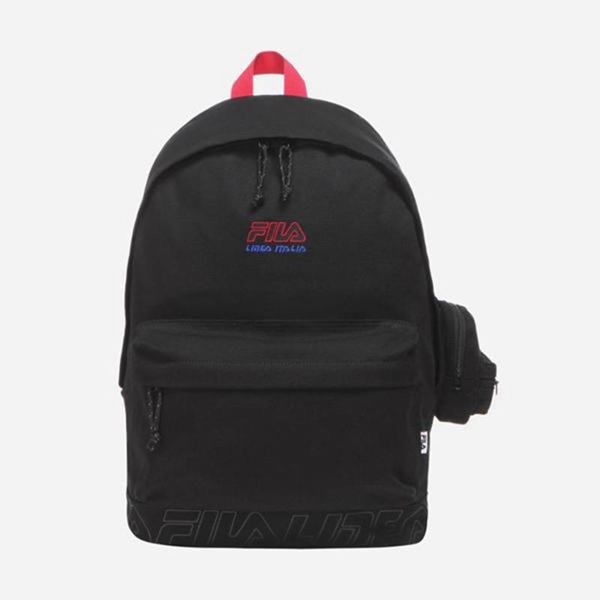 Fila Canvas Round Backpacks - Black,NZ 769-19687